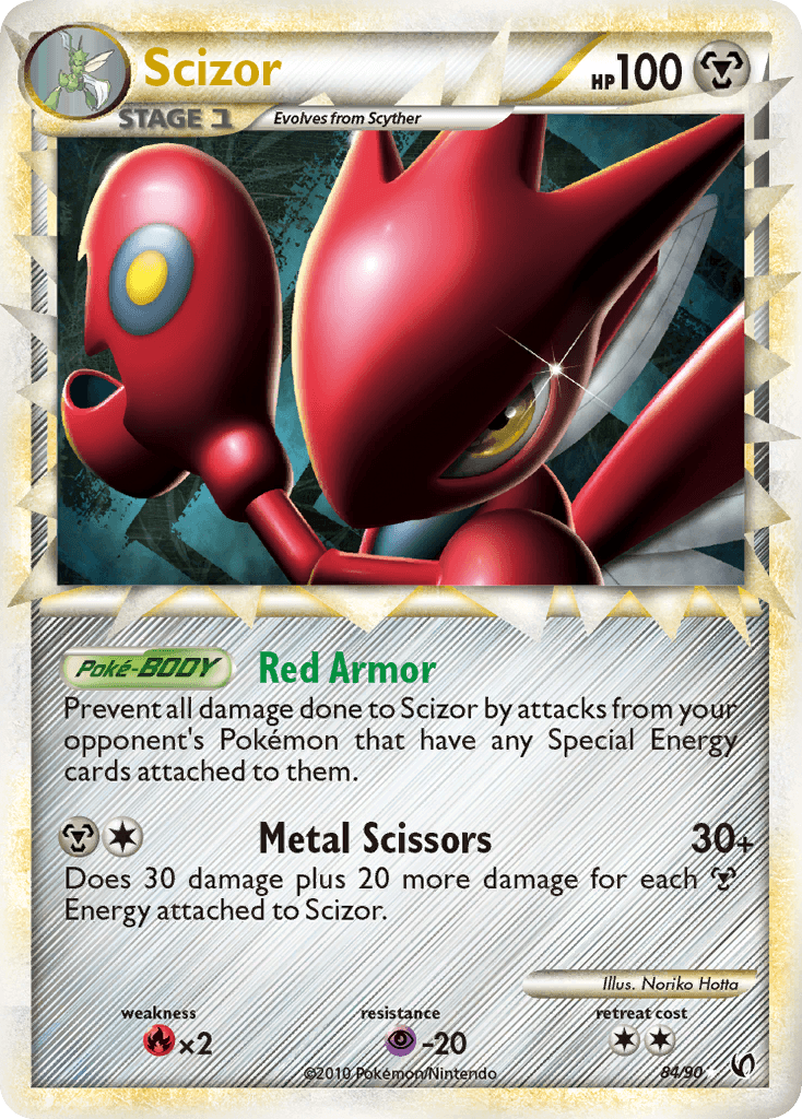 Scizor printed card
