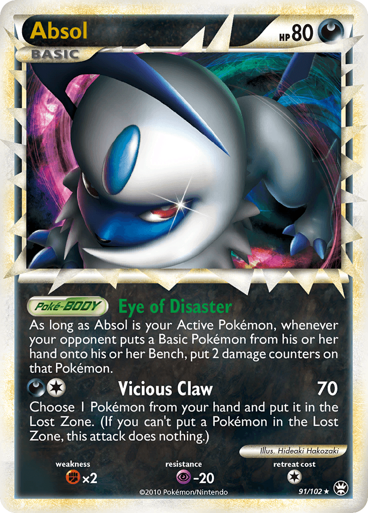 Absol printed card