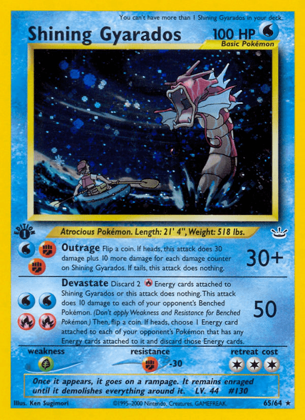 Shining Gyarados printed card