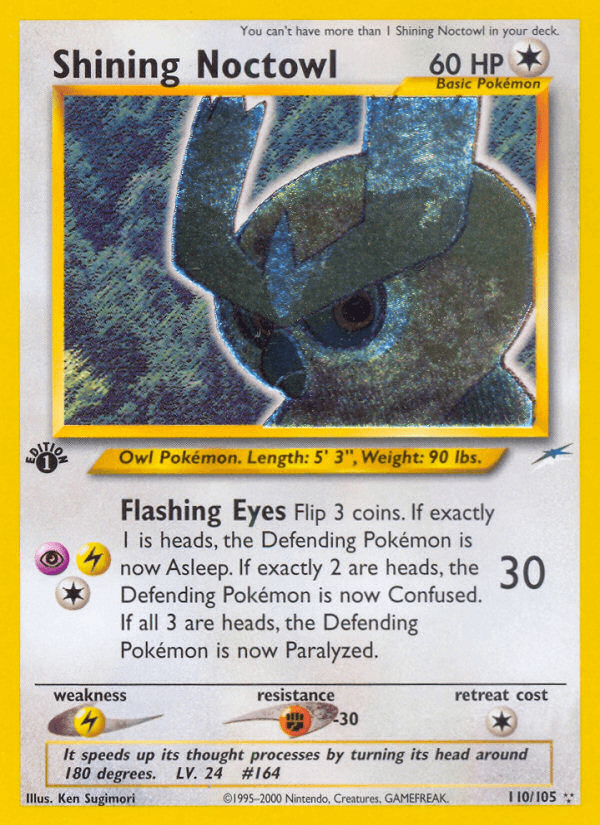 Shining Noctowl printed card