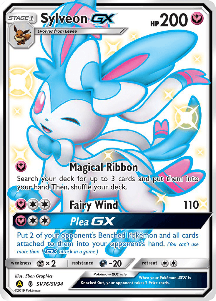 Sylveon-GX printed card
