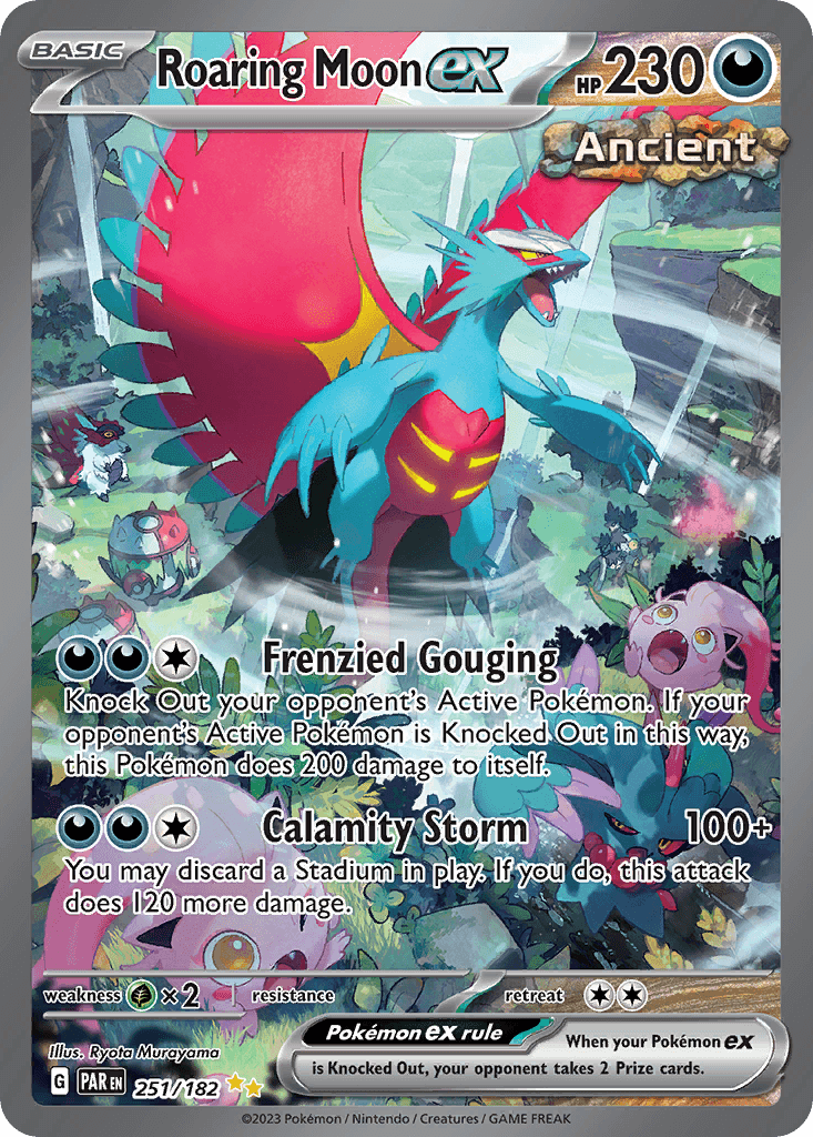 Roaring Moon ex printed card