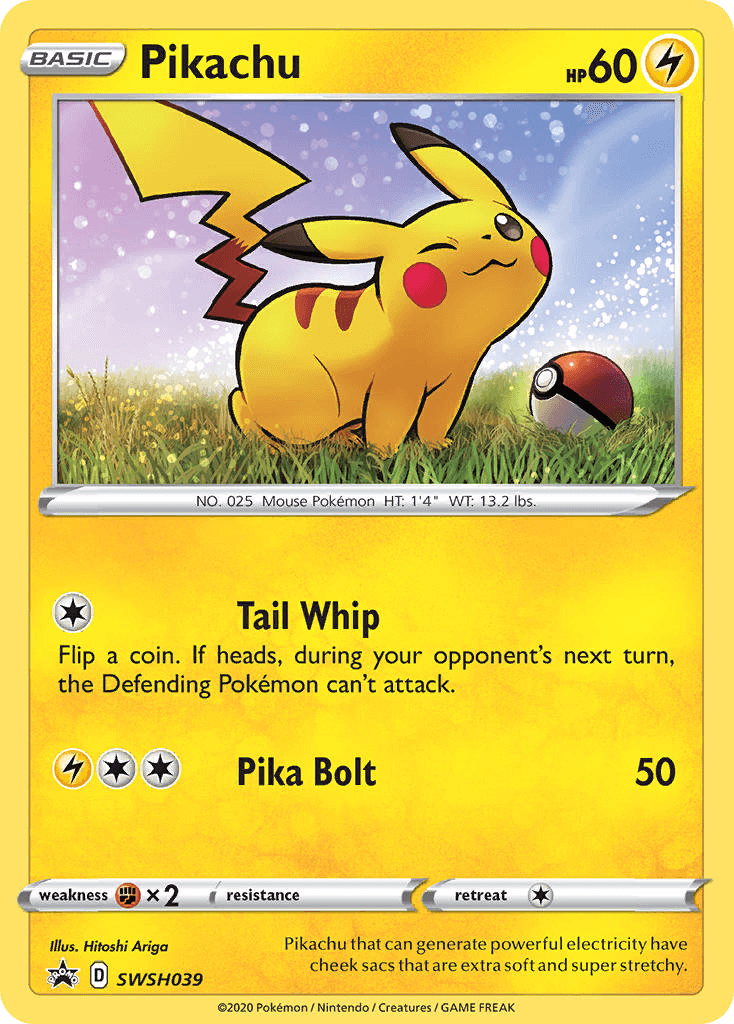 Pikachu printed card