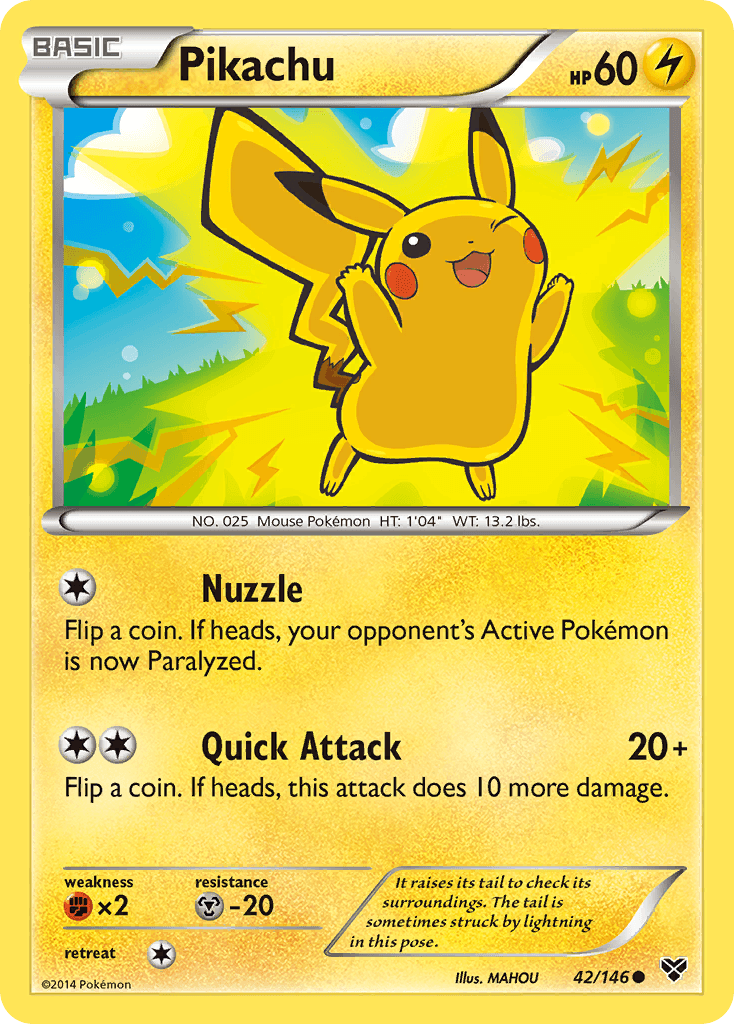 Pikachu printed card