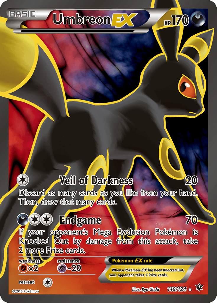 Umbreon-EX printed card