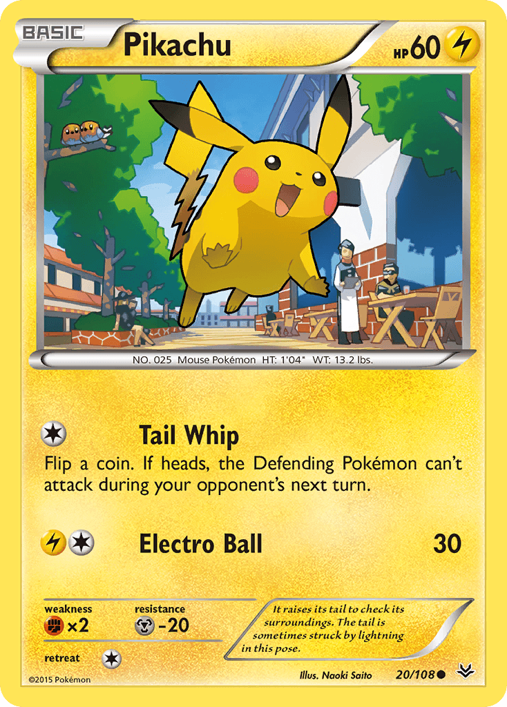 Pikachu printed card