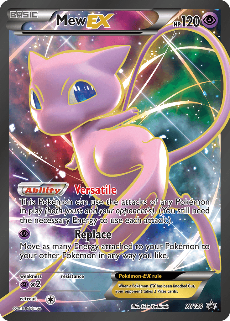 Mew-EX printed card